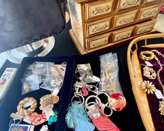 Key chains and pins