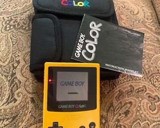 Game Boy Color battery operated with manual and case