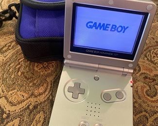 Game Boy Advance with case