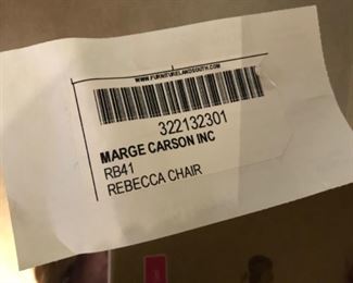 Marge Carson Custom "Rebecca" Chair - 2 available 