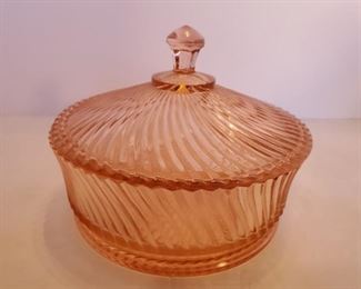 Federal Diana Pink Round Candy Dish