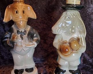 Vintage Political Parties Liquor Bottles - Jim Beam - empty