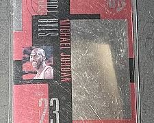 1996-97 Upper Deck UD3 #23 MICHAEL JORDAN Die Cut Star Focus HOLOGRAM