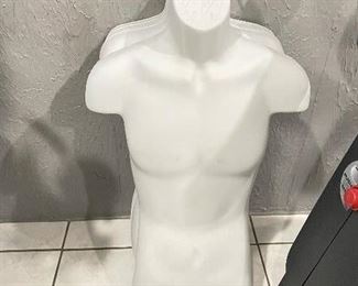 4 Male mannequin forms, 36"H,  was $25 each, NOW $18 each