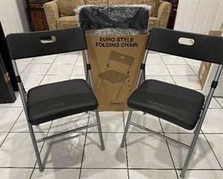 Euro style padded folding chairs, Excellent condition!  6 available,  was $20 each, NOW $14 each
