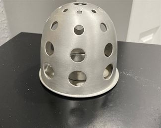 Silver tea light, 4.5"H,  was $5, NOW $3