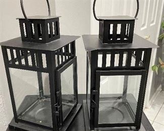 Black Lanterns, 5" x 12"H,  $10 each