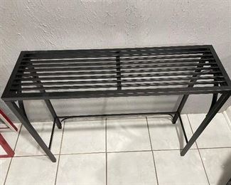 Additional view of  black metal accent table