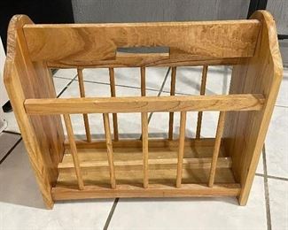 Magazine rack, 16" x 15"H,  was $30, NOW $20