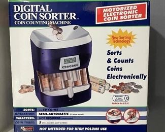 Digital Coin Sorter digitally counts, sorts and adds and subtracts coins,  was $34 , NOW $24