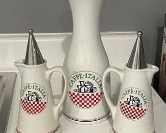 Cafe Italia carafe set,  was $20, NOW $12