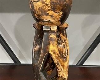 Wooden sculpture 4 people holding up the world, 12"H,  was $22, NOW $15