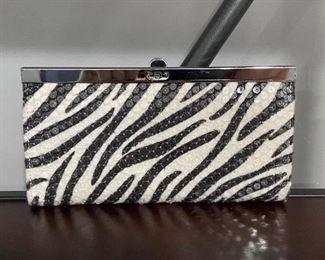 Zebra clutch purse,  was $12, NOW $8