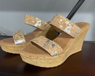 Wedge platform double strap sandals, Size 5.5, was $15, NOW $10