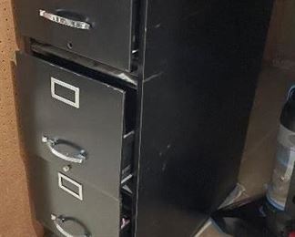 Very deep black file cabinet,  approx 36" depth,  was $35, NOW $20