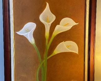 Calla Lily picture, 29"W x 34"H,   was $40, NOW $30