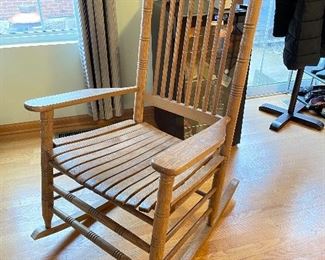 Rocking chair (comes with cushion), 27"W x 22"D x 46"H,  was $65, NOW $45