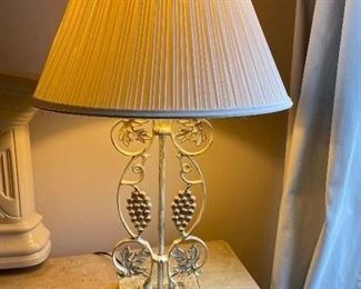 Metal beige lamps - 2 available - was $30 each, NOW 18 each