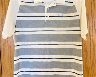 NEW Oakley, XLarge striped polo,  was $24, NOW $15