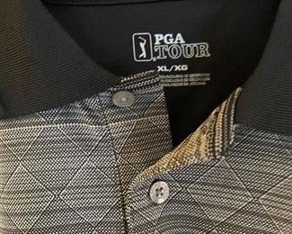 Additional view of print of PGA polo