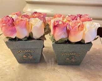 Pair of rose planters  "My Wild Irish Rose",  was $15, NOW $10