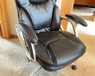 Black office chair, 26" x 21" x 42"H,  $55
