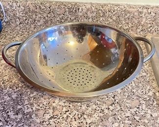 Stainless strainer,  was $7, NOW $5