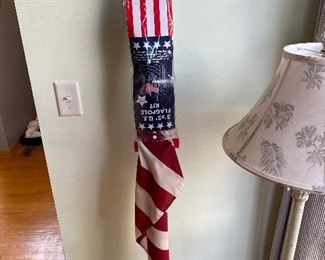 Additional view of flagpole kit