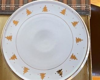 Christmas tree cake plate,  was $6, NOW $5