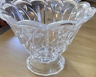 Glass decorative bowl, 8" diameter x 6"H,  was $7, NOW $5