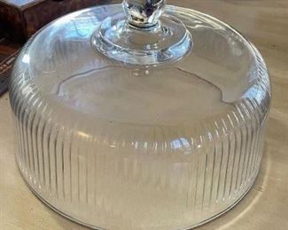 Glass cake cover, 10" diameter by 7"H,  was $7, NOW $5