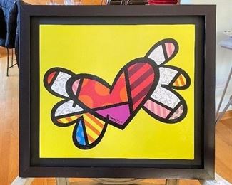 Heart with Wings painting, 22"W x 20"H,  $24