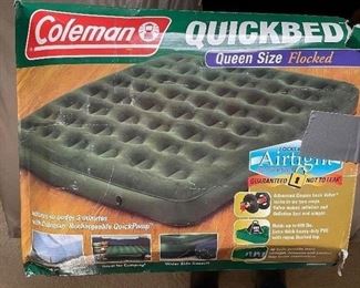 Coleman Queen blow up mattress,  $20