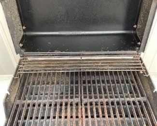 Inside of Weber grill