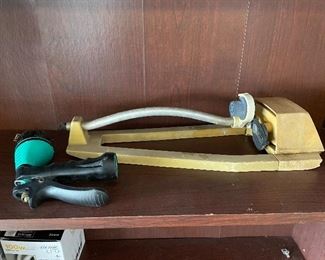 Sprinkler, was $4, NOW $2.  Hose nozzle, was $3, NOW $2