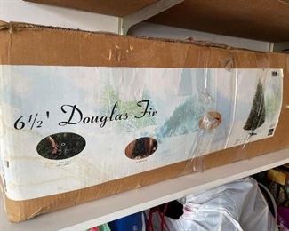 6.5' Douglas fir artificial Christmas tree,  was $25, NOW $16