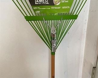 Ames green rake,  was $5, NOW $4