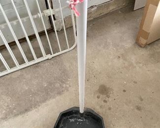 Plastic dustpan w/long handle,  was $5, NOW $3