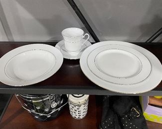 Signature dinnerware, 9 dinner, 8 salad, 8 soup bowls, 8 cups & saucers,  was $30, NOW $20