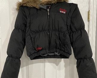 Ecko black jacket w/hood, Large,  was $25, NOW $15