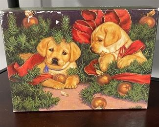 Puppies under the tree Xmas Cards,  was $4, NOW $2