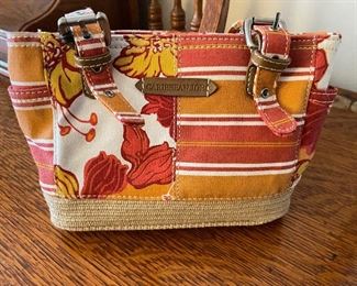 Small floral and striped purse,  was $9, NOW $6