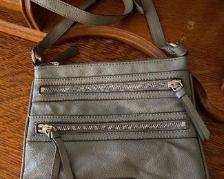 Nine West grey crossbody purse,  was $14, NOW $8