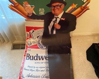 Harry Caray Budweiser Life Size Stand Up