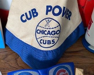Vintage Chicago Cubs Floppy Hat, Sunglasses
