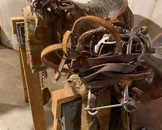 Vintage Western Leather Saddles