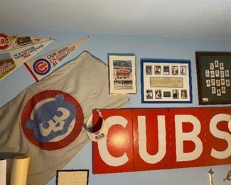 C U B S Original Letters On Wrigley Field Marquee or the Original Scoreboard  HUGE BIG SIGN