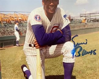 Mr. Cub Ernie Banks Signed Team Photo