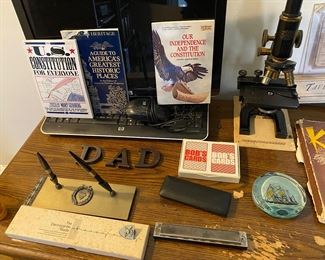 Desk Items. West Point Desk Set