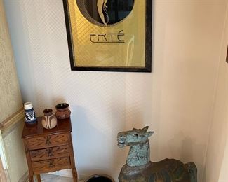 Vintage 1979 Erte L'Amour Gold Mirage Edition Lithograph Framed